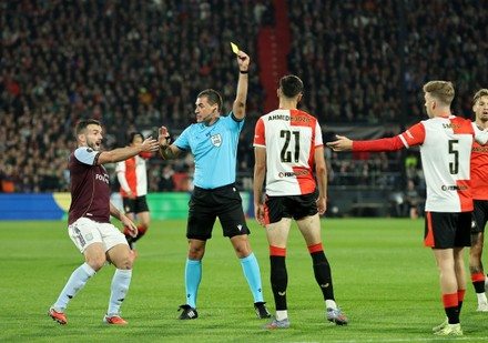 Referee Rade Obrenovic Shows Yellow Card Editorial Stock Photo - Stock  Image | Shutterstock Editorial