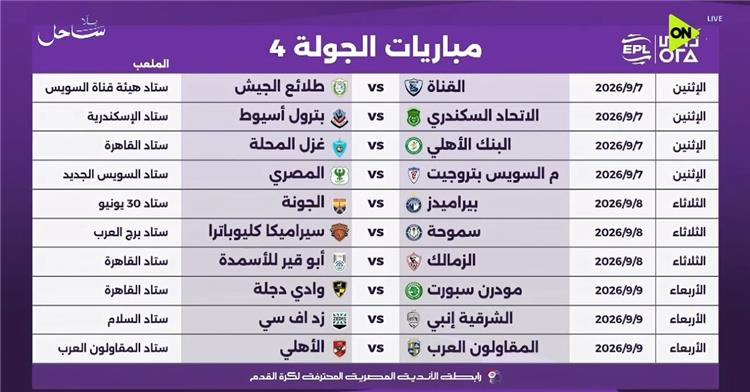 الجولة الرابعة