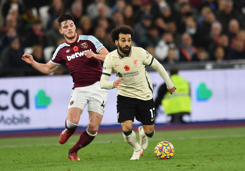 Declan Rice and Mohamed Salah