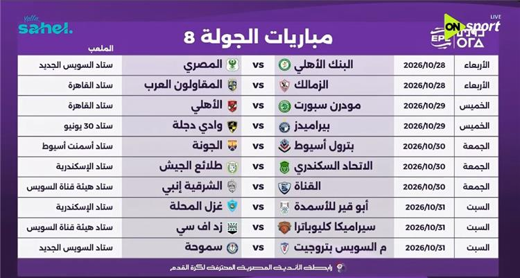 الجولة الثامنة